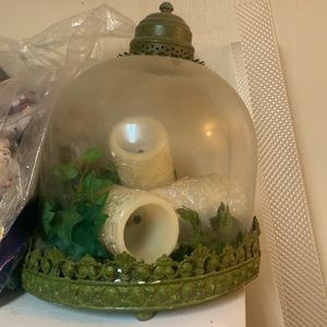 Vintage Stoneware dome lantern